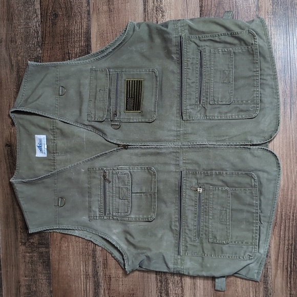 Bluestone Outback Reactor Concealed Carry Vest XL Olive GreenTactical 14 Pockets - Picture 1 of 12